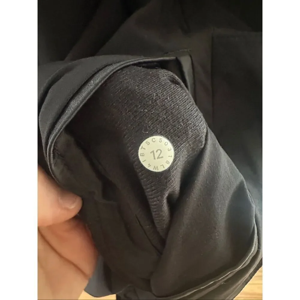 Lululemon &go Swing Trench Rain Jacket Size 12 Black Women’s